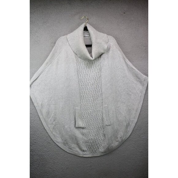 Cabi Cable Knit Sweater Poncho-Size Large- Hand Warmer - Picture 1 of 10